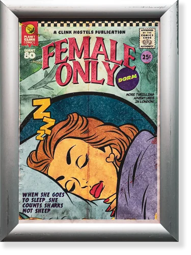 Clink female-only rooms campaign artwork