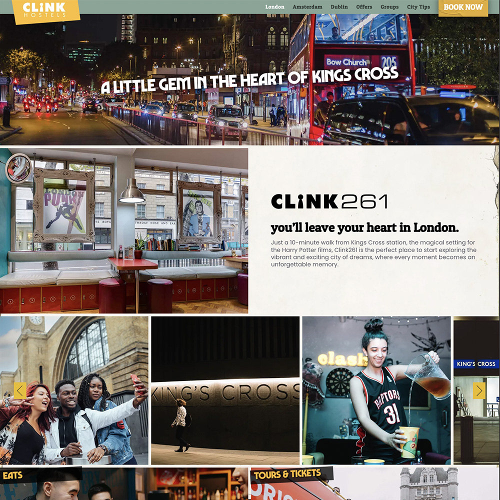 Clink261 property page design