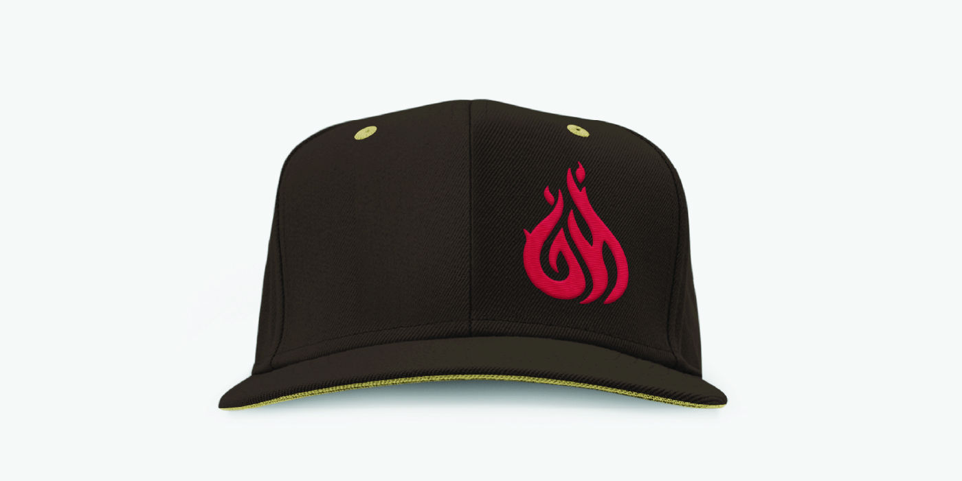 Grill Hut branded hat design