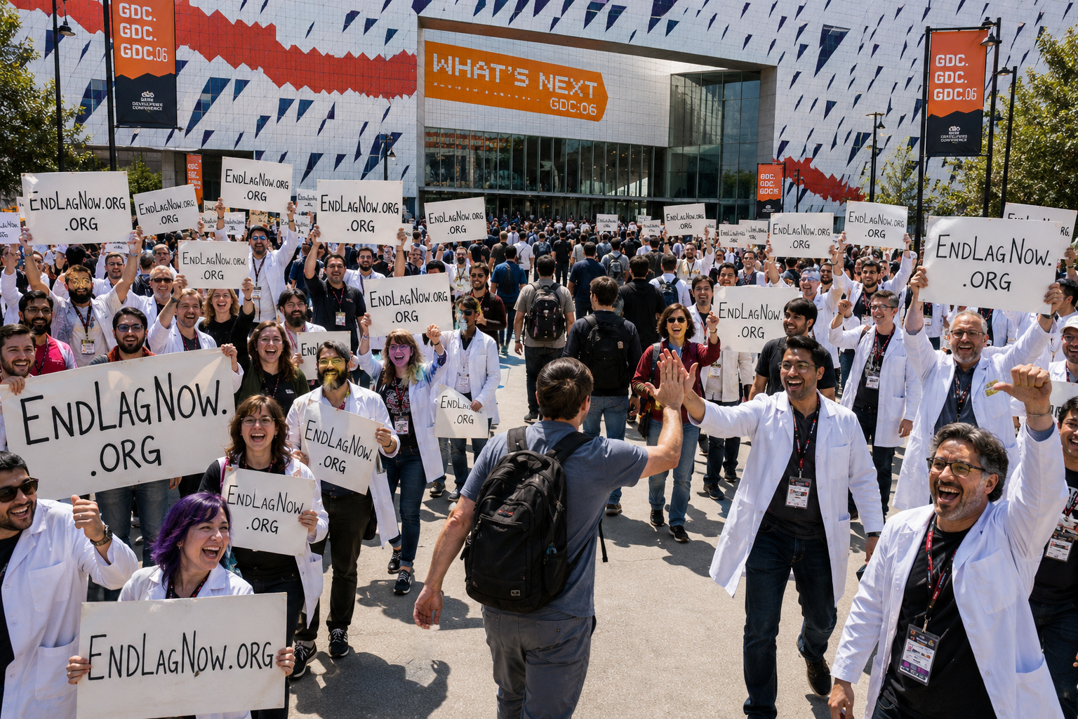End Lag Now trade show activation at GDC
