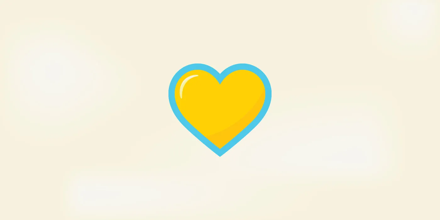One Kind Dollar heart symbol
