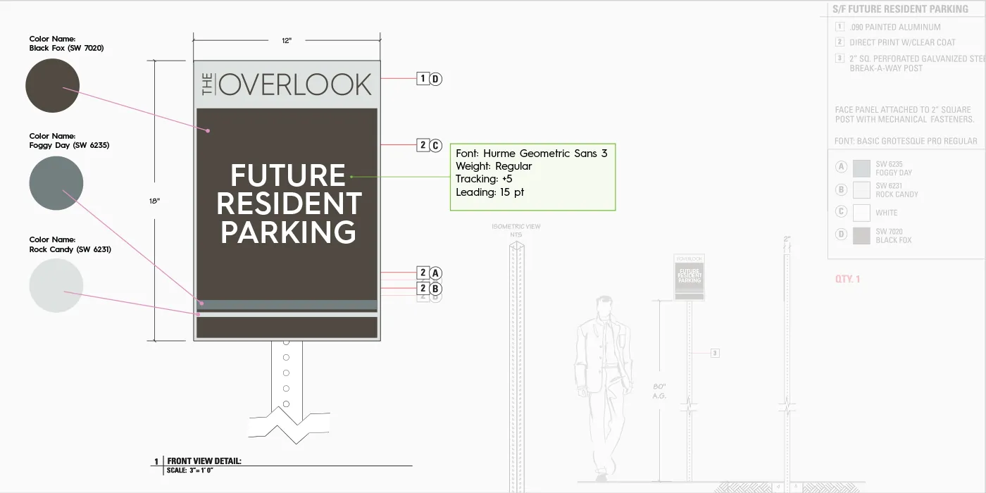 The Overlook sketch exploration board