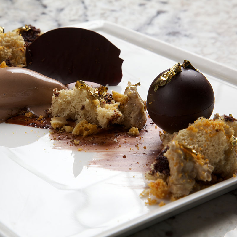 Playa Restaurant dessert plate photography