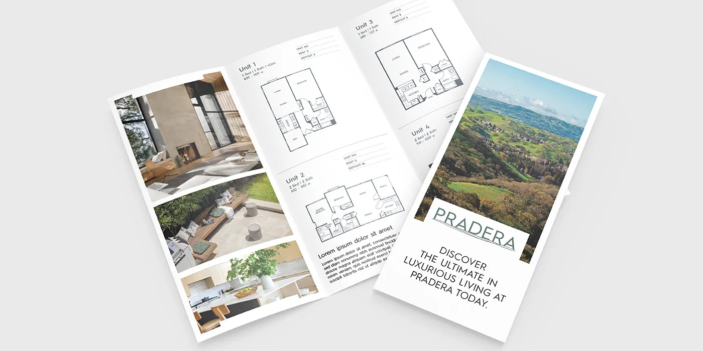 Pradera tri-fold brochure