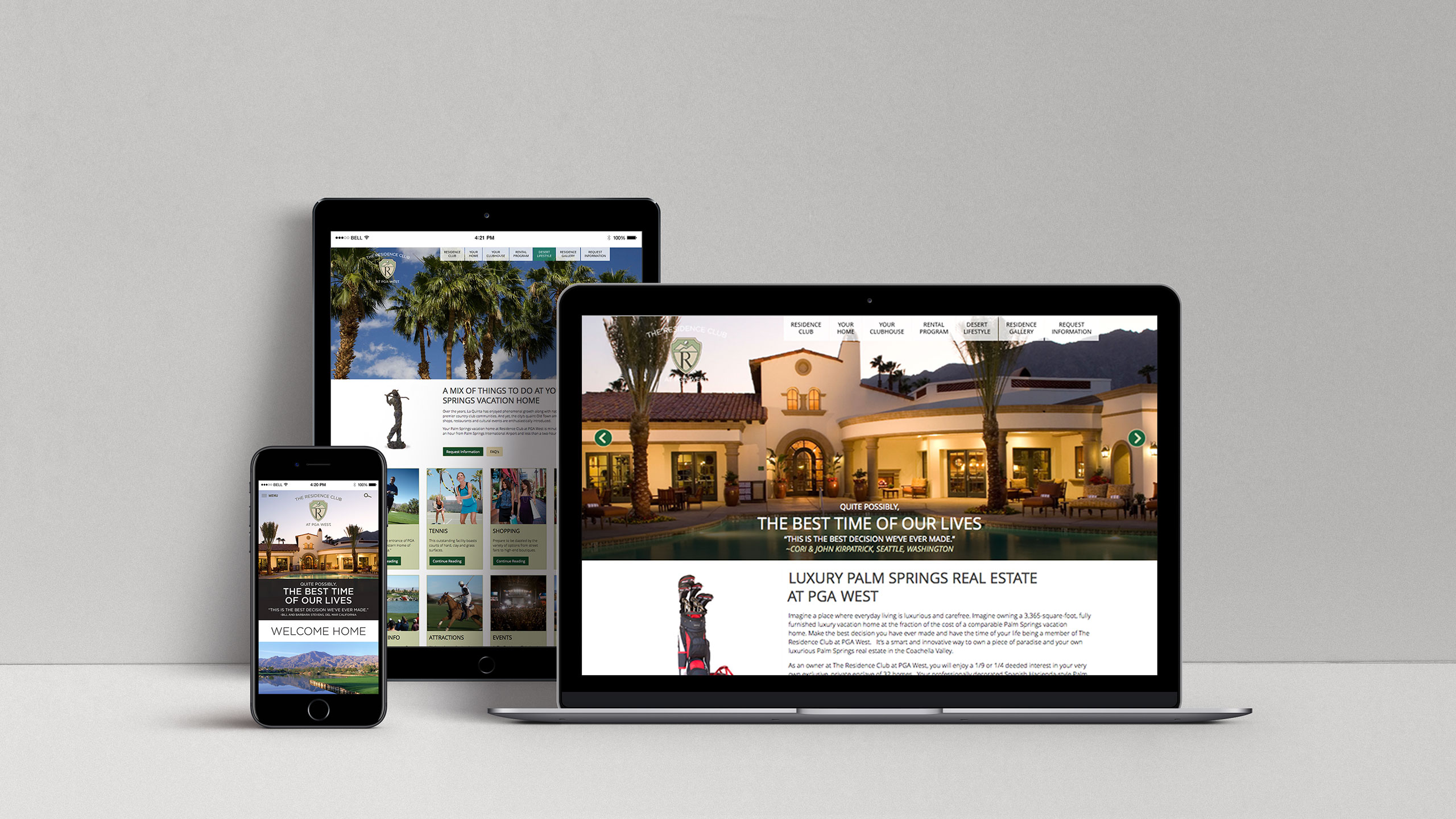 The Residence Club at PGA West website