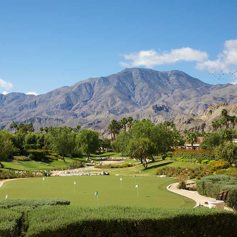 PGA West golf course and mountain photography