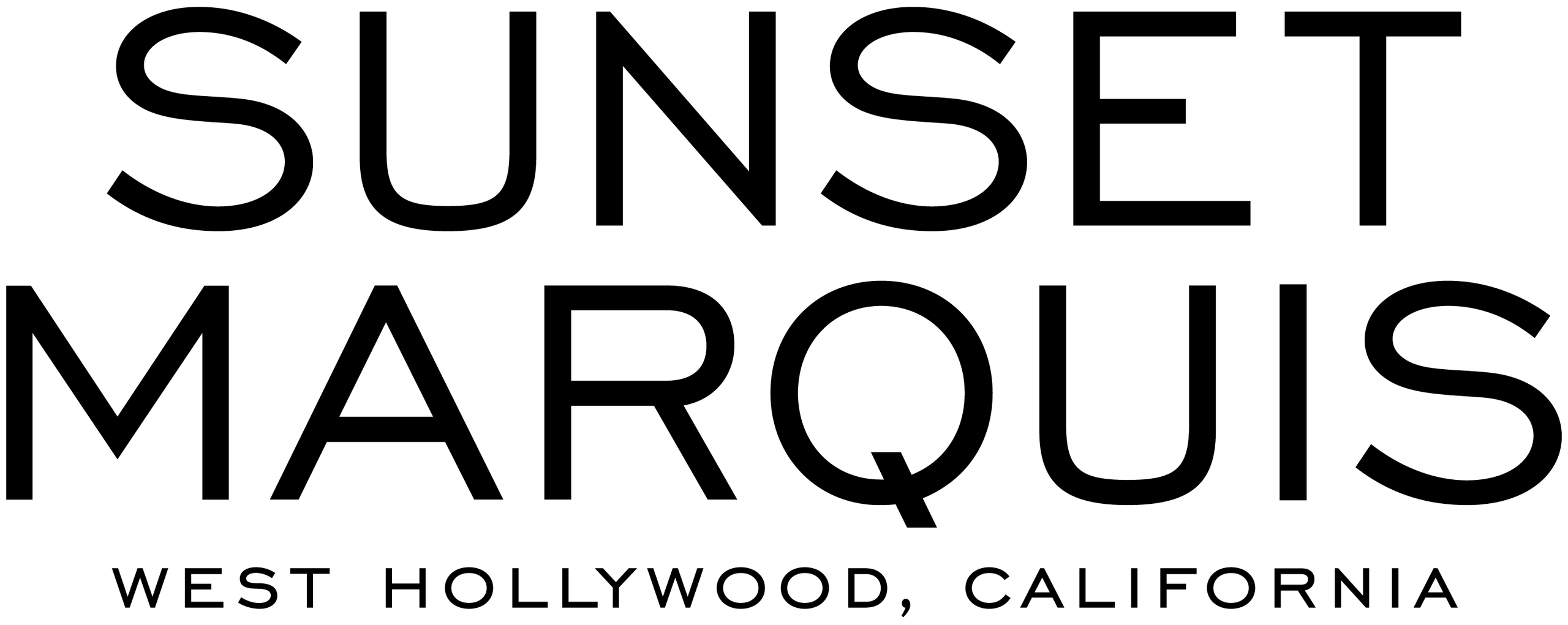 Stacked Sunset Marquis logo with contemporary tag