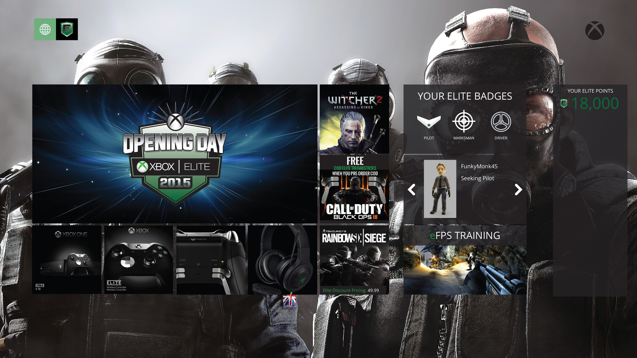 Xbox Elite launch campaign concept presented as a grand-opening experience