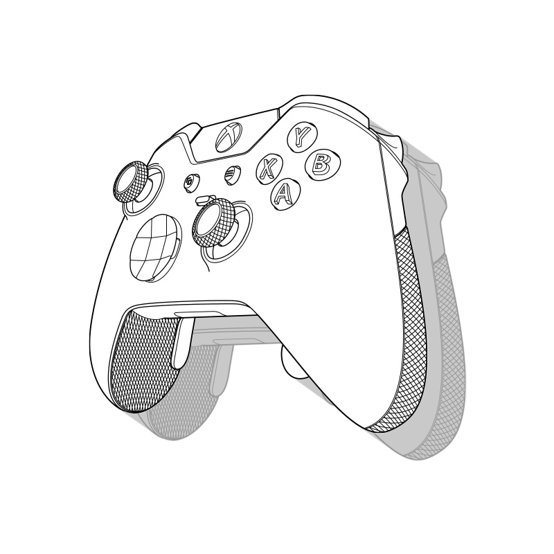 Xbox Elite identity applied across gaming-program materials